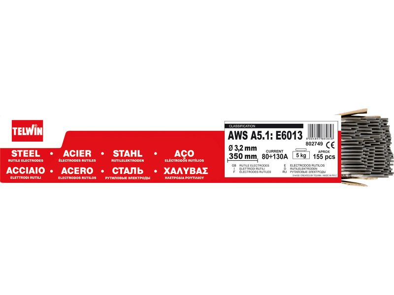 Bilde av Sveiseelektrode rutil Ø3,2 mm 4,0 kg 125 stk