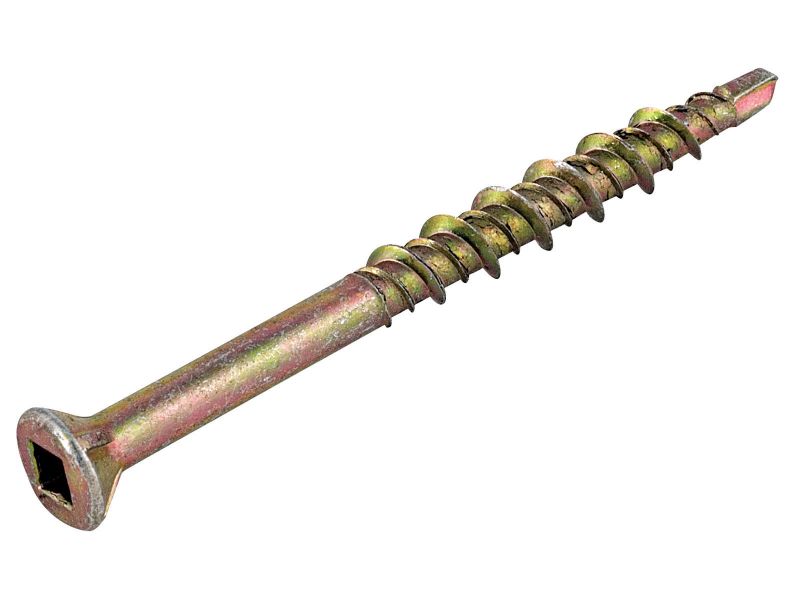 Bilde av Gulv-/listeskrue elforsinket gulkrom hvitt 50 stk.