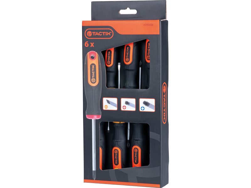 Bilde av Skrutrekkersett PH/PZ/flat 6 deler