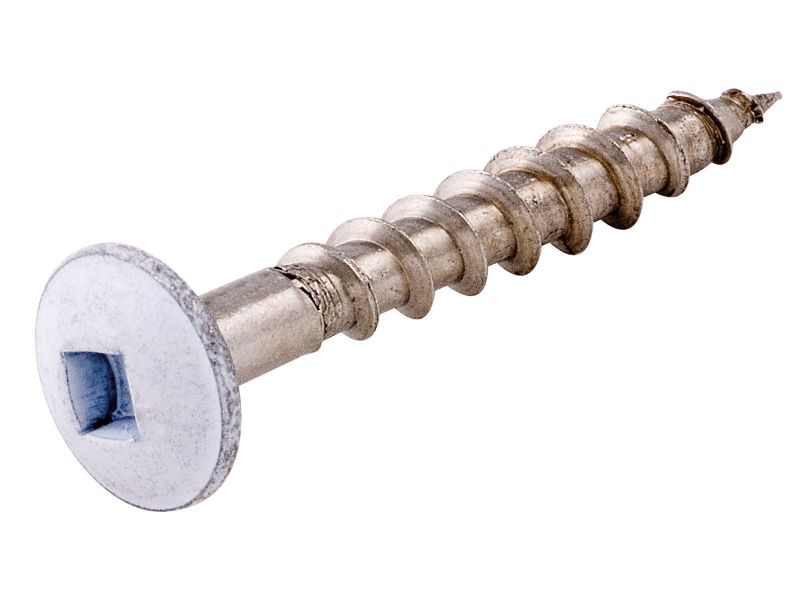 Bilde av Rennekrokskrue rustfritt hvitt hode 4.8x35mm