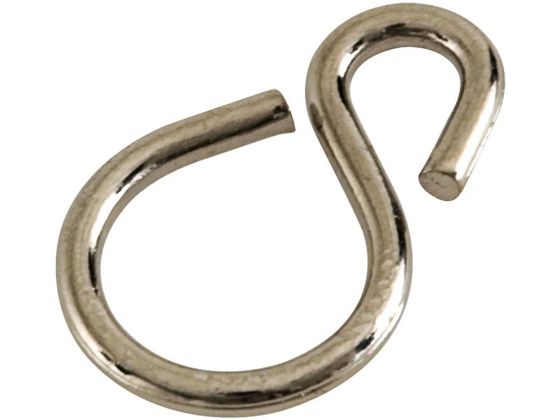 Bilde av S-krok forniklet Ø 2.5 x 26mm 4 stk.