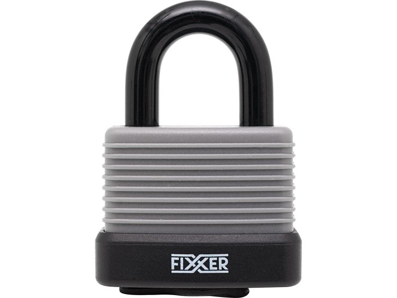 Bilde av Hengelås aluminium plastbelagt grå herdet bøyle