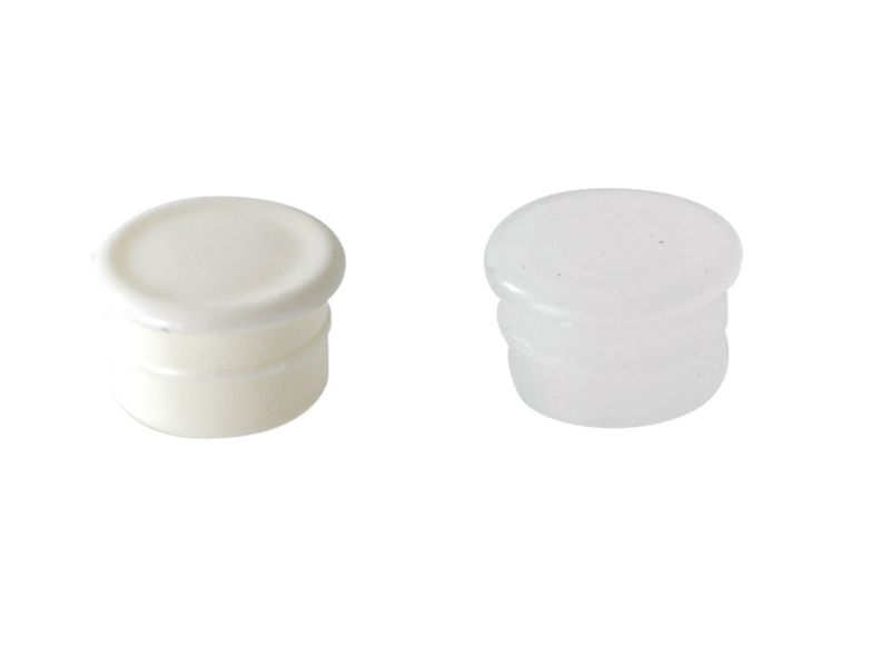 Bilde av Dekkpropp plast/hvit Ø 13x10mm 24 stk.