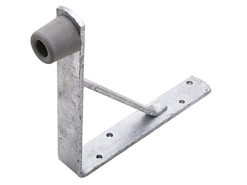 Bilde av Dørstopper varmforsinket/gummi 200x200 Ø33mm