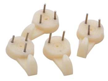 Bilde av Billedkrok plast/hvit