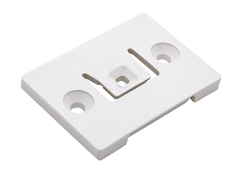 Bilde av Festeplate plast hvit 39x55mm 2 stk.