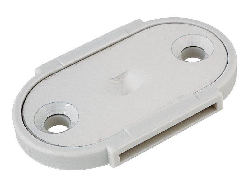 Bilde av Festeplate stål hvit 39x65mm 2 stk.