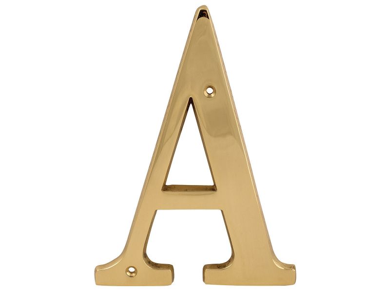 Bilde av Bokstav messing polert 150mm