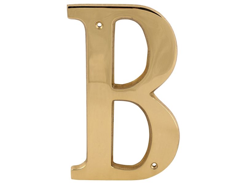 Bilde av Bokstav messing polert 150mm