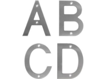 Bilde av Husbokstav rustfritt matt 100mm