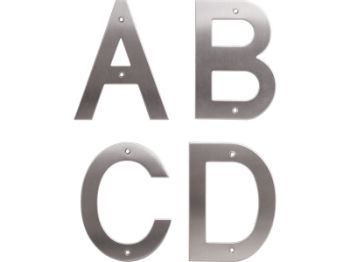 Bilde av Husbokstav rustfritt matt 150mm