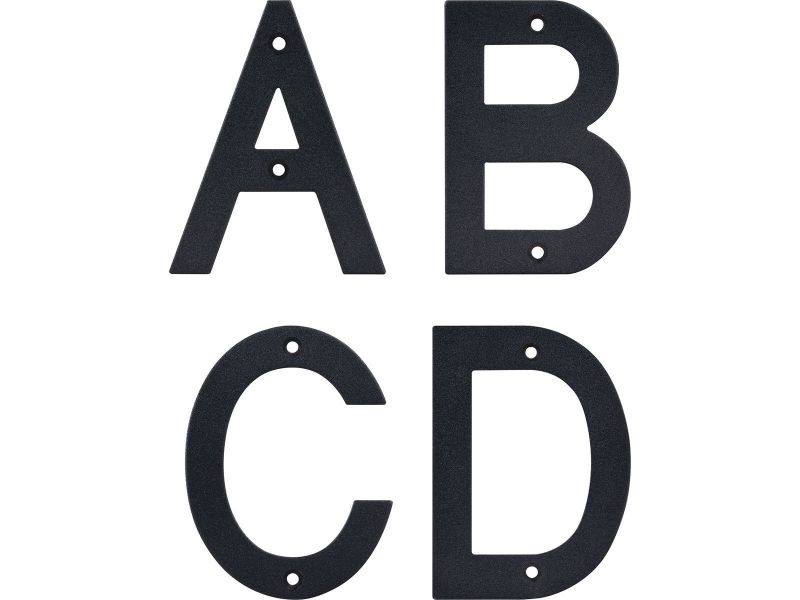 Bilde av Husbokstav rustfritt svart 100mm
