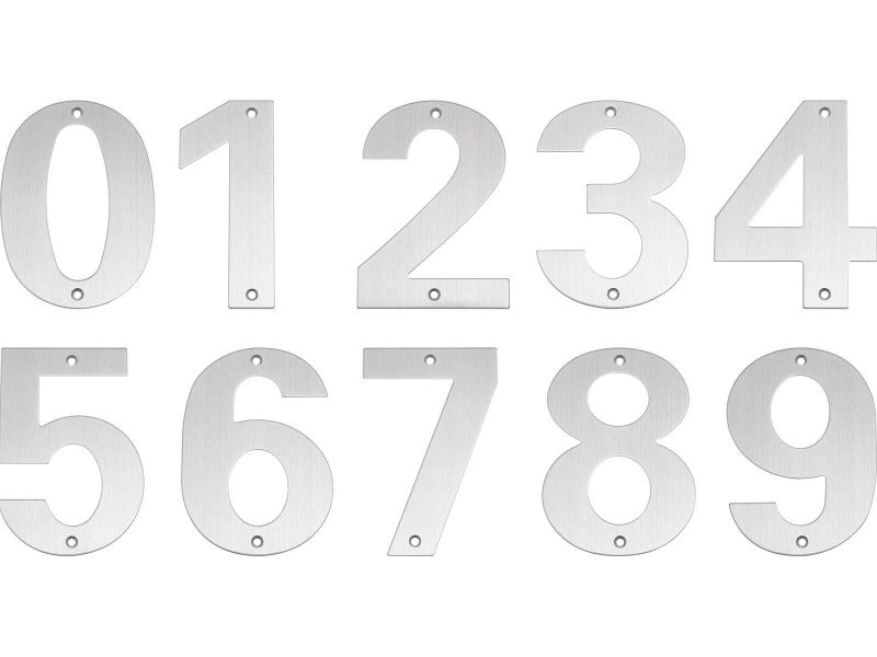 Bilde av Husnummer rustfritt matt 150mm