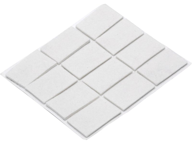 Bilde av Møbelfilt selvklebende hvit 22x22 12 stk.