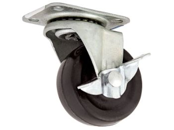 Bilde av Møbeltrinse dreielig m/brems elforsinket/gummi 