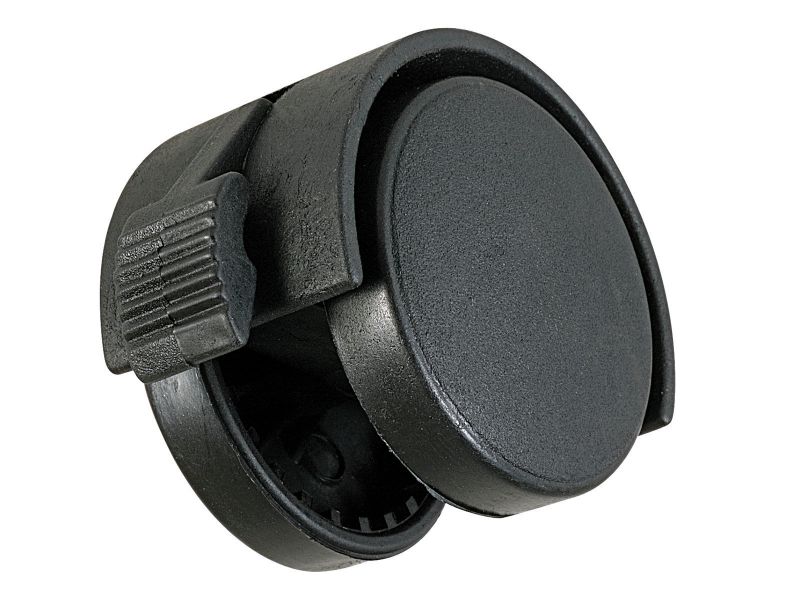 Bilde av Møbeltrinse m/brems plast/svart Ø40mm 2 stk.
