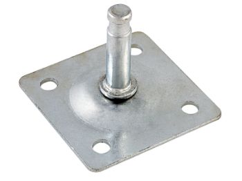 Bilde av Plate f/møbelhjul elforsinket Ø7 38x38mm 4 stk.