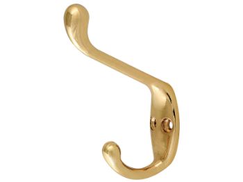 Bilde av Hattekrok Zamak/messing 43x105mm
