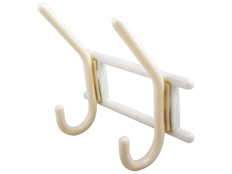 Bilde av Knaggrekke - 2 plast/hvit 156x146mm