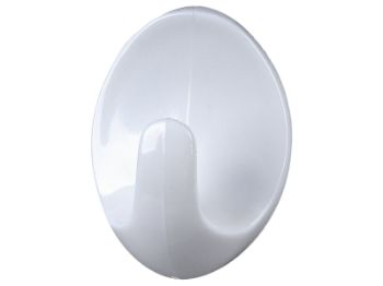 Bilde av Krok plast hvit 57mm 2 stk.