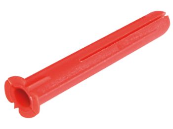 Bilde av Universalplugg plast rød 35mm 10 stk.