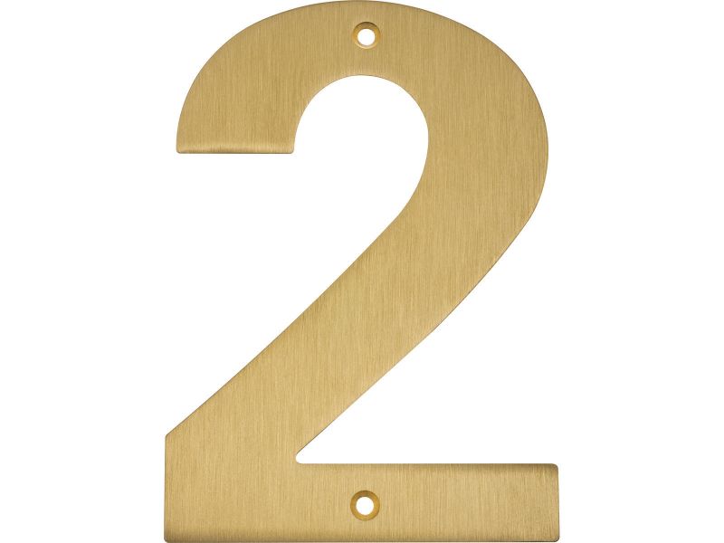 Bilde av Husnummer messing matt 150mm