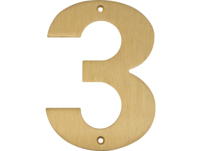 Bilde av Husnummer messing matt 150mm
