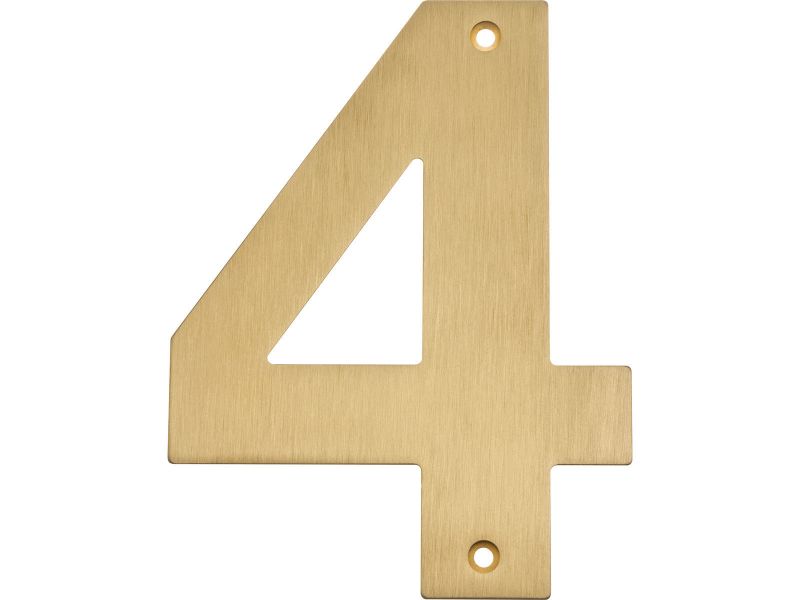 Bilde av Husnummer messing matt 150mm