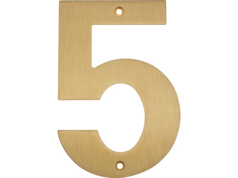 Bilde av Husnummer messing matt 150mm