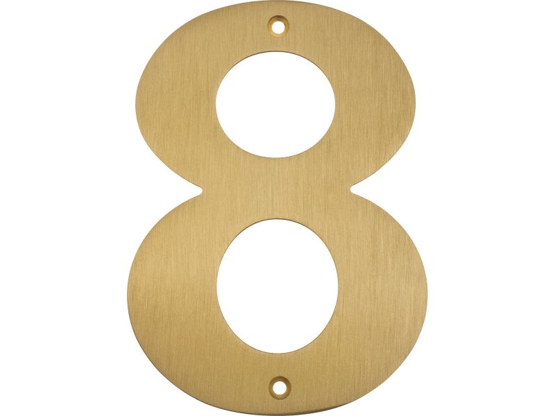 Bilde av Husnummer messing matt 150mm