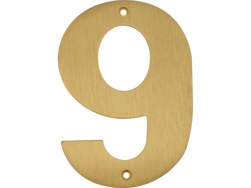 Bilde av Husnummer messing matt 150mm