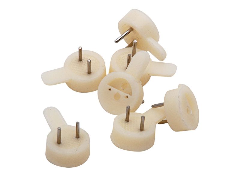 Bilde av Billedkrok plast hvit 15x19mm 25 stk.