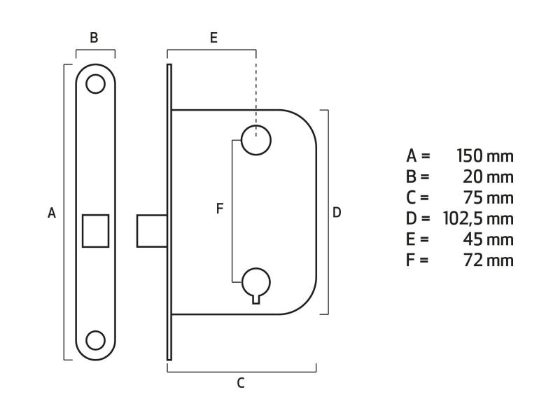 Bilde av Låskasse innerdør 72020 elforsinket