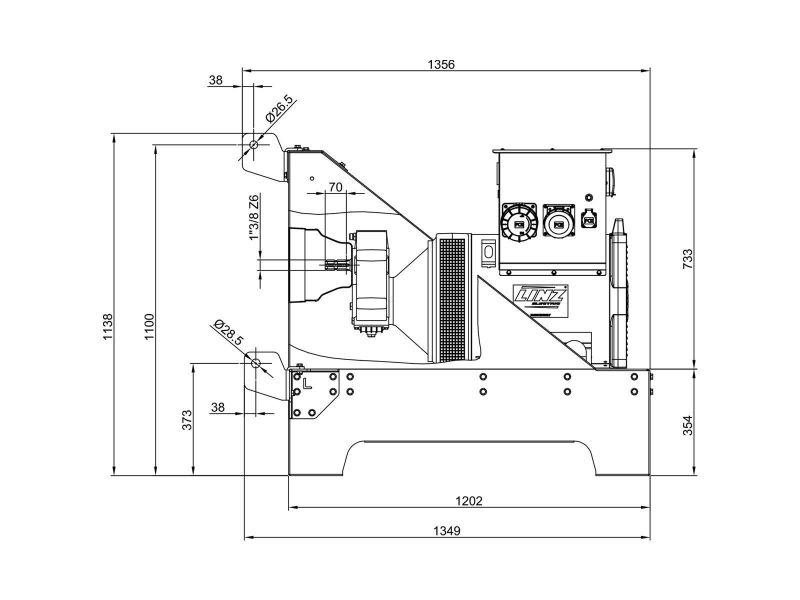 Bilde av Strømaggregat Farmer 75L 230V traktordrevet