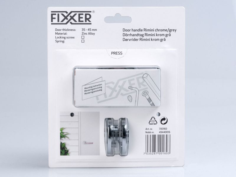 Bilde av Dørvrider Rimini ZA/FKR grå