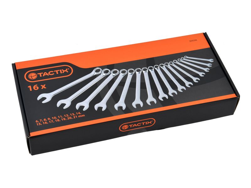 Bilde av Verktøysett f/vogn 16 deler kombinasjonsnøkler