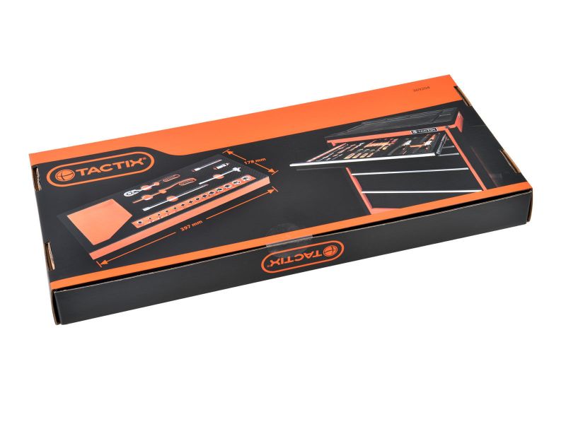 Bilde av Verktøysett f/vogn 20 deler 1/4" pipeverktøy