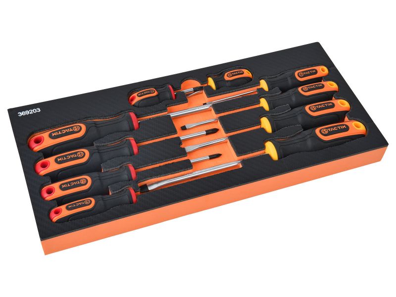 Bilde av Verktøysett f/vogn 10 deler skrutrekkere