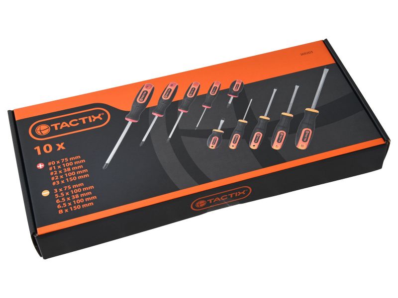 Bilde av Verktøysett f/vogn 10 deler skrutrekkere