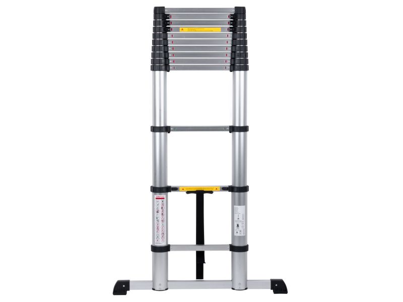 Bilde av Teleskopstige alum 3,8m 13 trinn