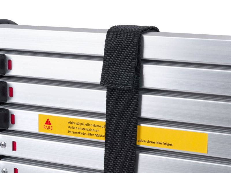 Bilde av Teleskopstige alum 3,8m 13 trinn