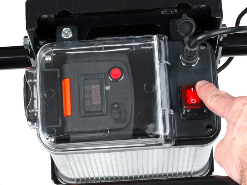 Bilde av Trillebår el TE260T 100 l 260 kg 280W Li 40V/6Ah