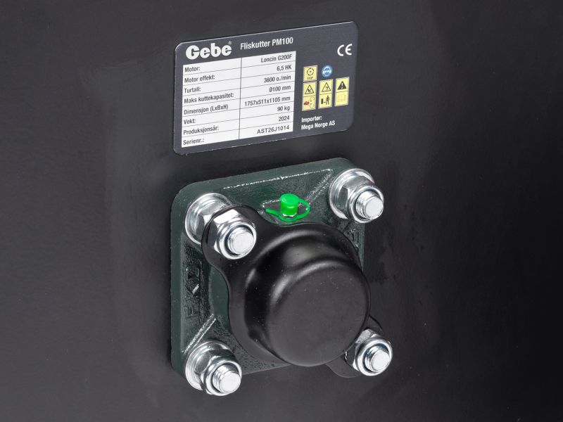 Bilde av Fliskutter PM100 Ø100mm bensin 6,5 HK