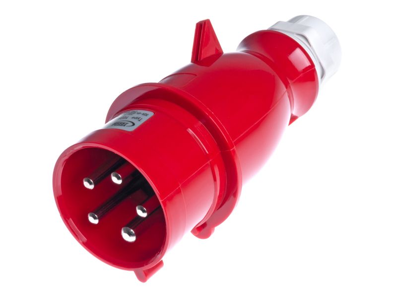 Bilde av Støpsel 32A 3P+N+J 400V 6h IP44