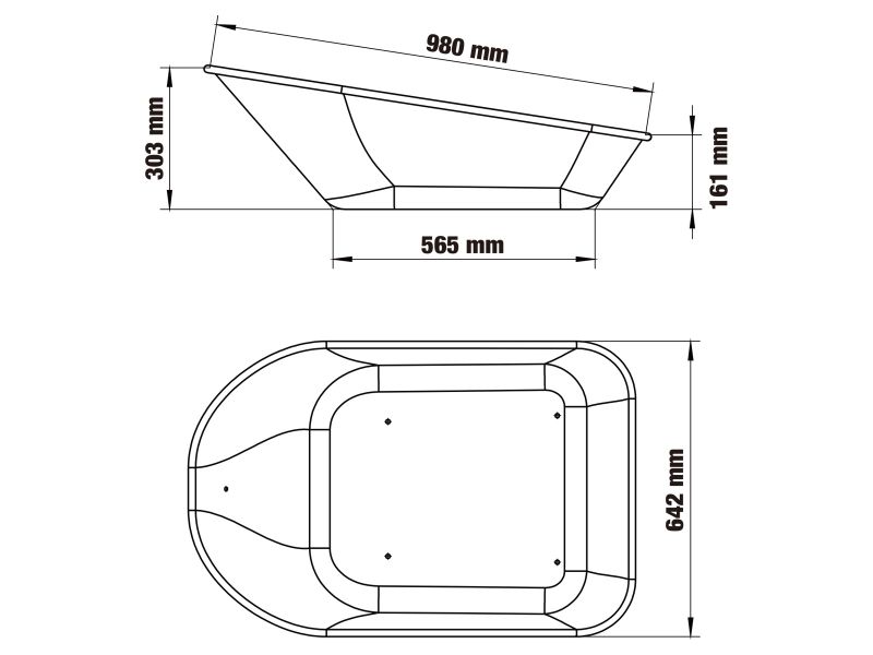 Bilde av Trillebår el TE260T 100 l 260 kg 280W Li 40V/6Ah