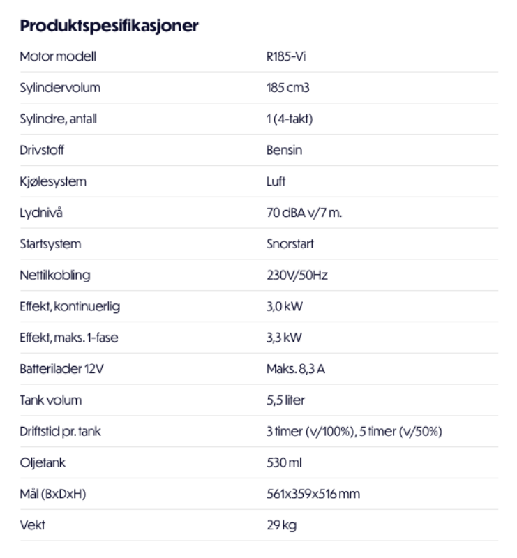 Bilde av Strømaggregat PM 3500iS inverter (brukt/demo)
